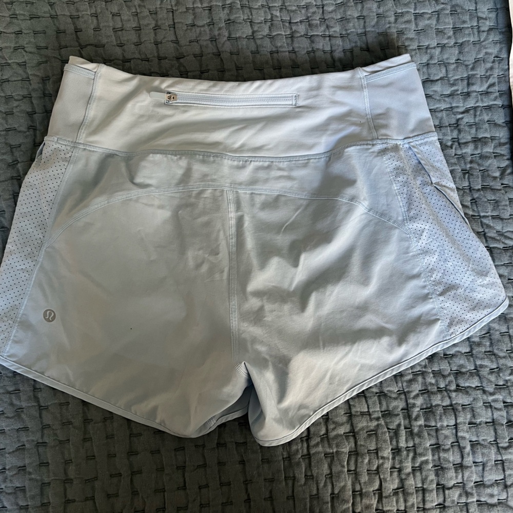 Lululemon Real Quick Light Blue Shorts 3.5” inseam